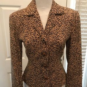 🐆 Silk Leopard Print Jacket  🐆